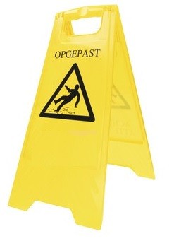 Vloerbord opgepast
